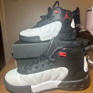 Jordan Kids Sneakers Black White Red
